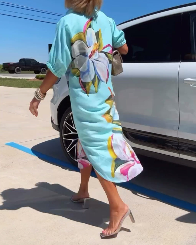 Isabella – Florale Eleganz Damenkleid