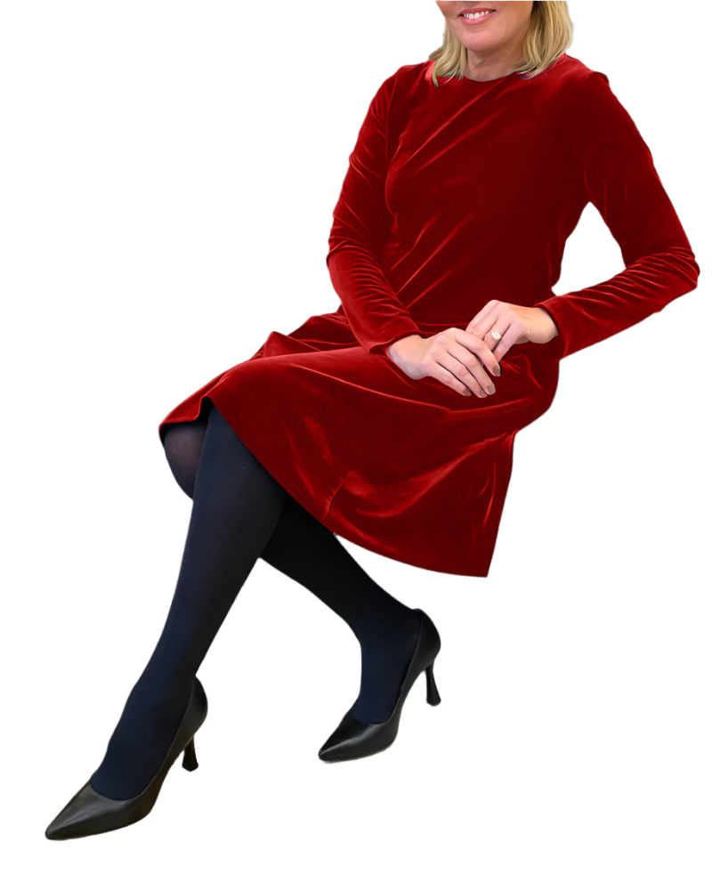 Giovanna – Elegantes A-Linien-Velvetkleid für Damen