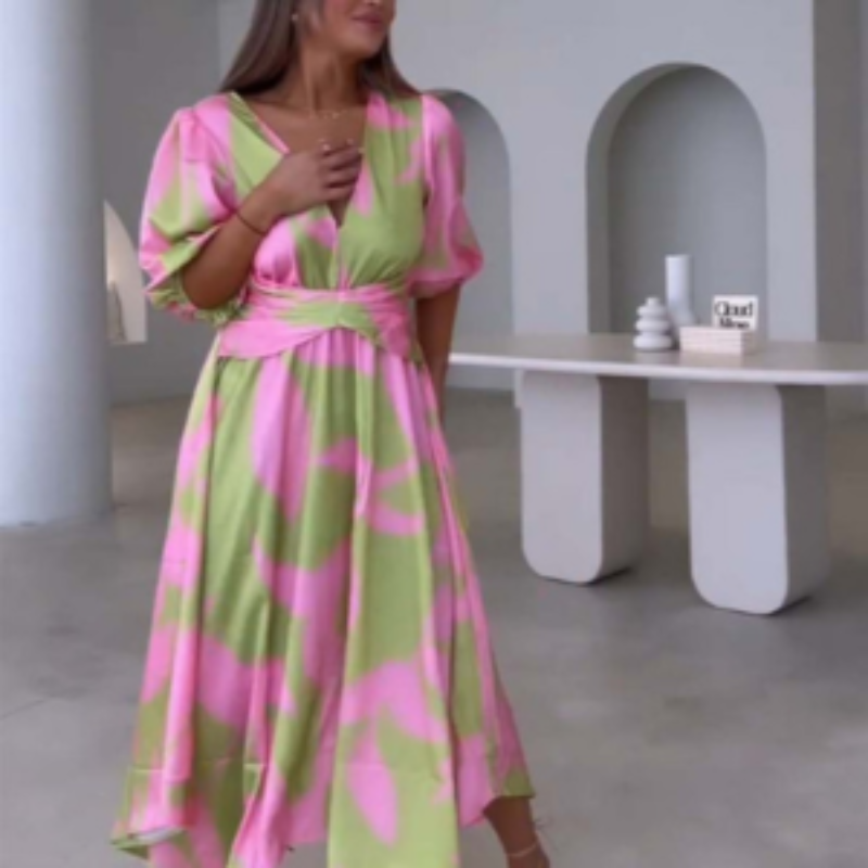 Lily – Damen Kleid mit tiefem V-Ausschnitt