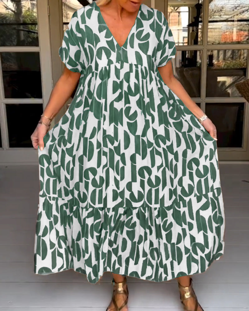 Isabella – Elegantes Damenkleid mit V-Ausschnitt und Taillenschnitt