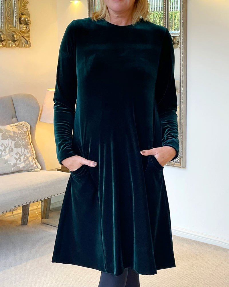 Giovanna – Elegantes A-Linien-Velvetkleid für Damen