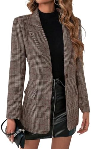 Iris– Casual Karierter Damenblazer