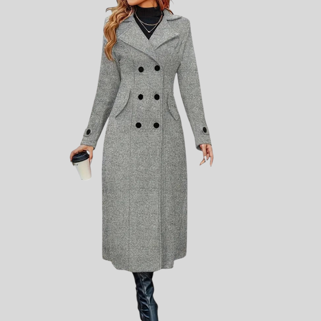 Alessia – Zeitloser Damen-Mantel mit Doppelreiher