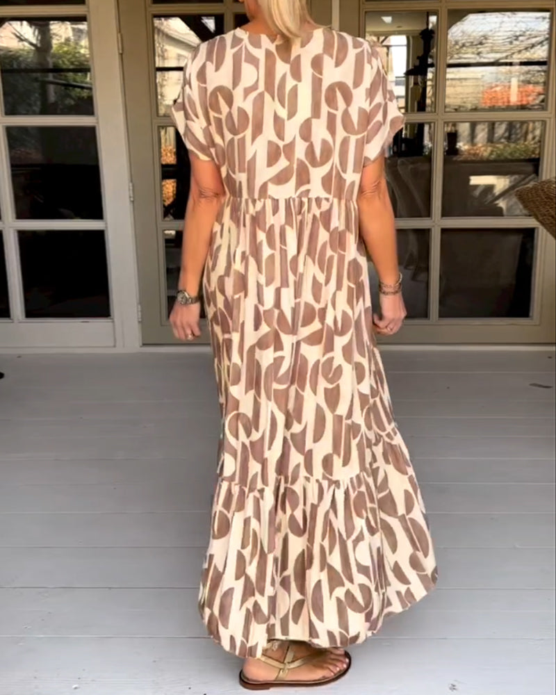 Isabella – Elegantes Damenkleid mit V-Ausschnitt und Taillenschnitt