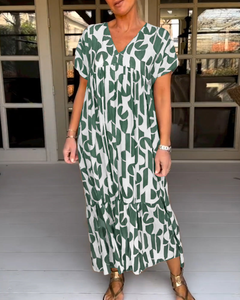 Isabella – Elegantes Damenkleid mit V-Ausschnitt und Taillenschnitt