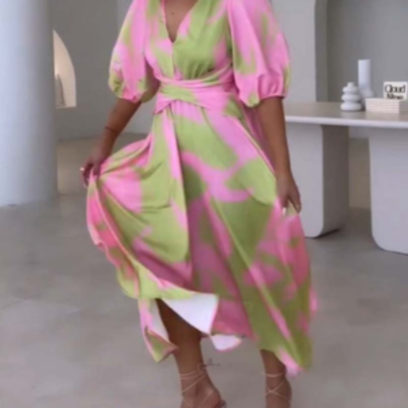 Lily – Damen Kleid mit tiefem V-Ausschnitt