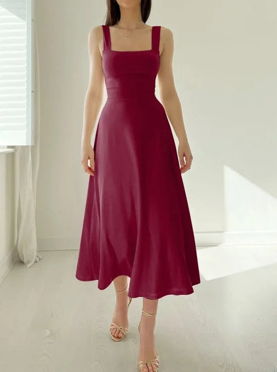 Isabella – Elegantes Damenkleid mit breiten Trägern