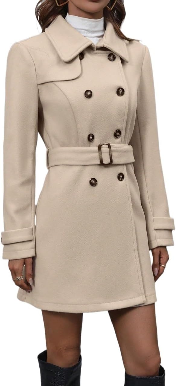 Isabella –Wollmantel mit doppelter für Damen