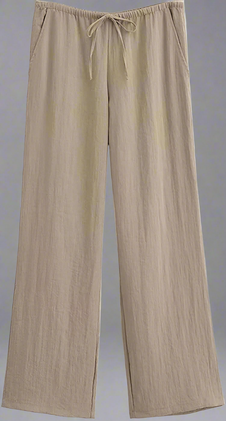 Sofia – High-Waist Damen-Weitbein-Hosen Set