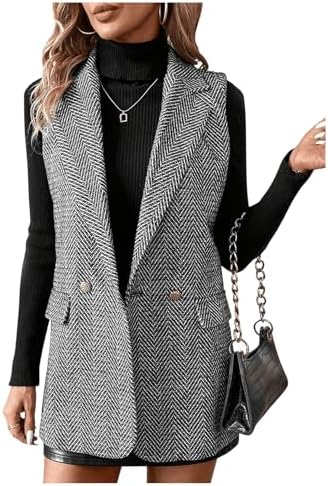 Micah – Elegante Tweed-Westenjacke für Damen