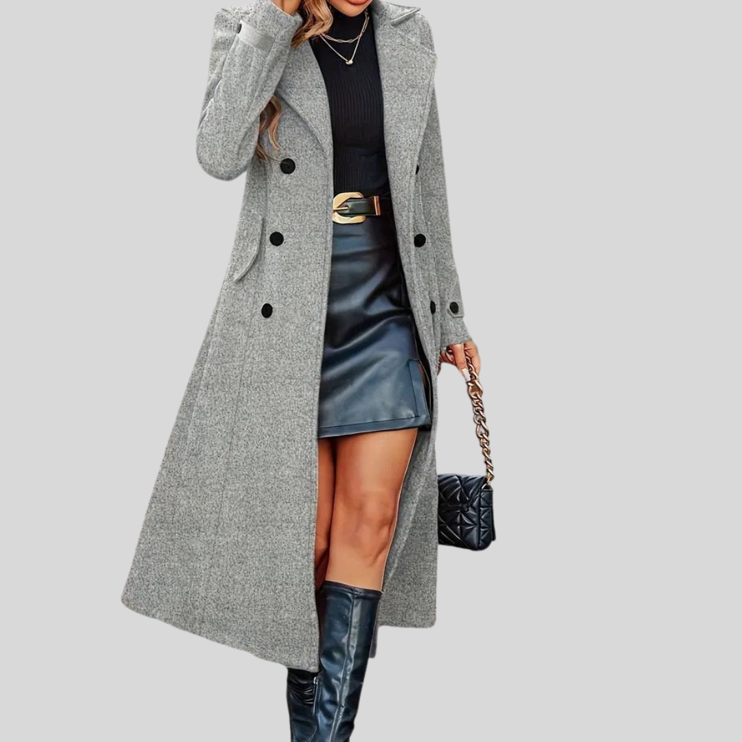 Alessia – Zeitloser Damen-Mantel mit Doppelreiher