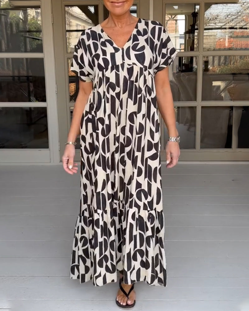 Isabella – Elegantes Damenkleid mit V-Ausschnitt und Taillenschnitt