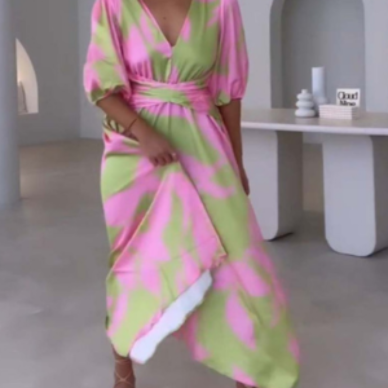 Lily – Damen Kleid mit tiefem V-Ausschnitt