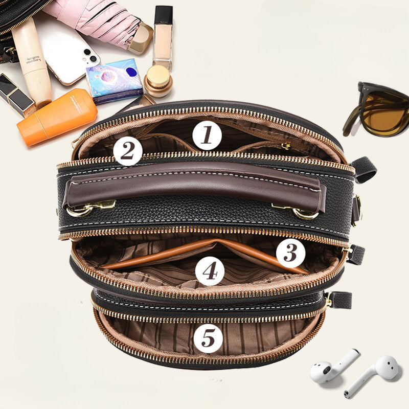 quinn - Leder Crossbag für Frauen