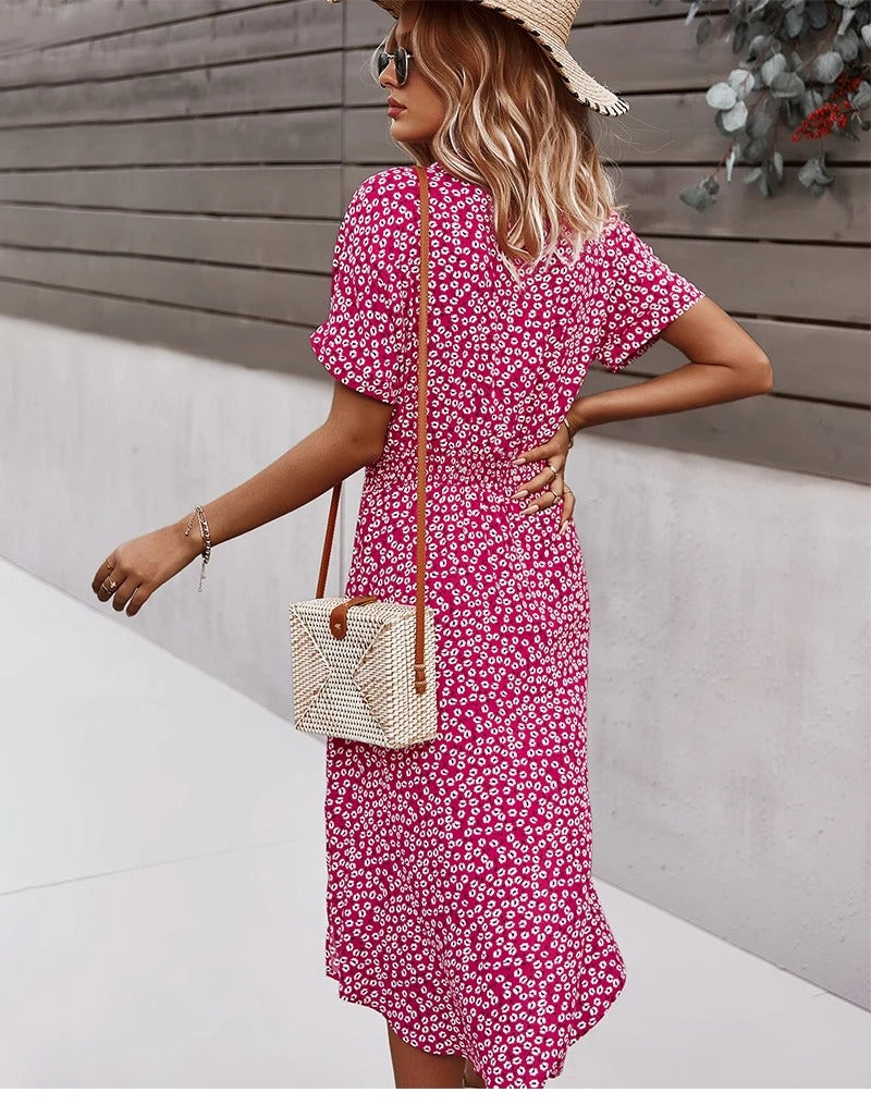 Sofia – Verspieltes Sommerkleid mit Blumenmuster für Damen