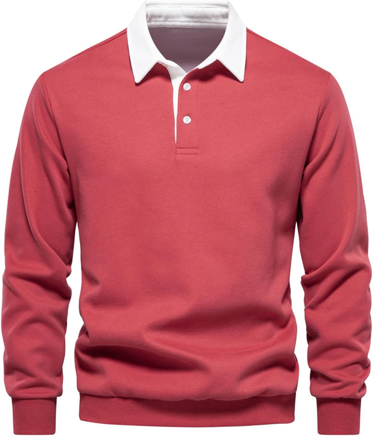 Aiden – Slim-Fit Herren Langarm-Poloshirt