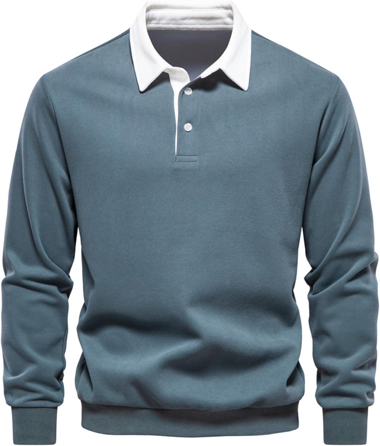 Aiden – Slim-Fit Herren Langarm-Poloshirt