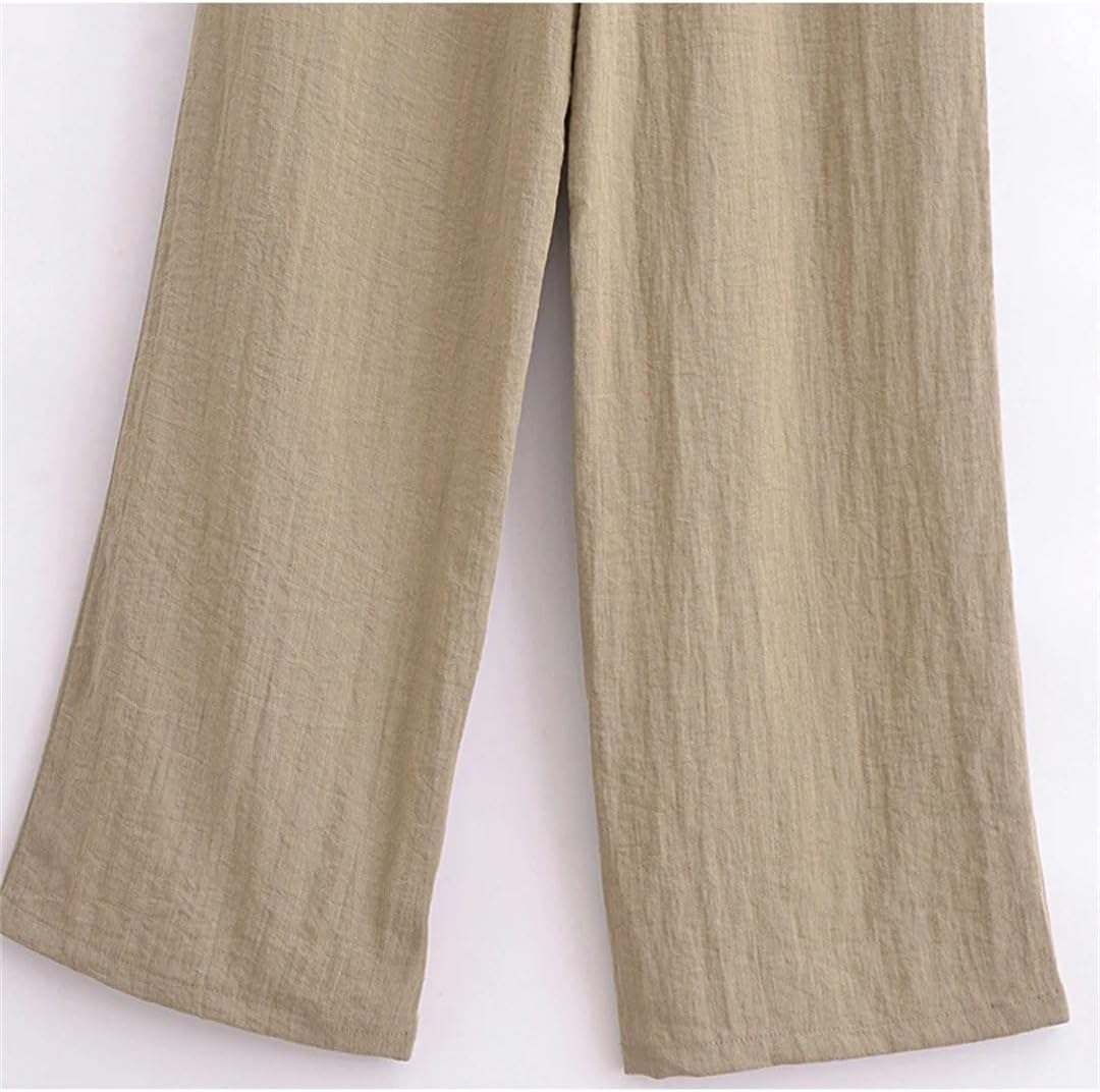 Sofia – High-Waist Damen-Weitbein-Hosen Set