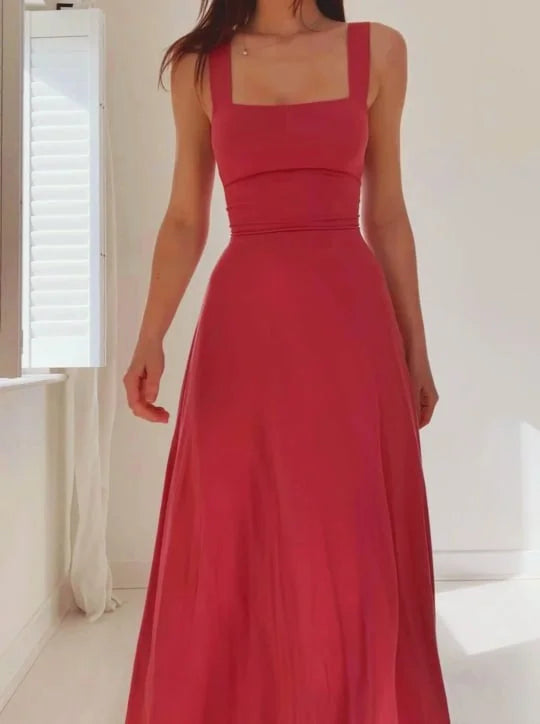 Isabella – Elegantes Damenkleid mit breiten Trägern