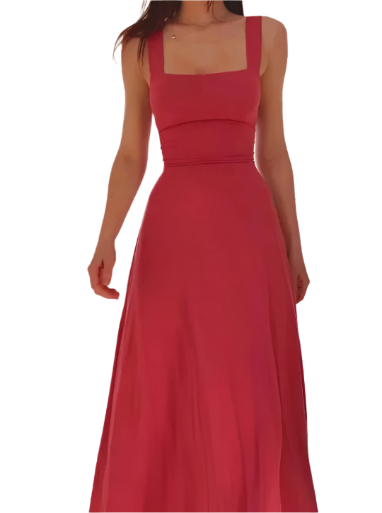 Isabella – Elegantes Damenkleid mit breiten Trägern