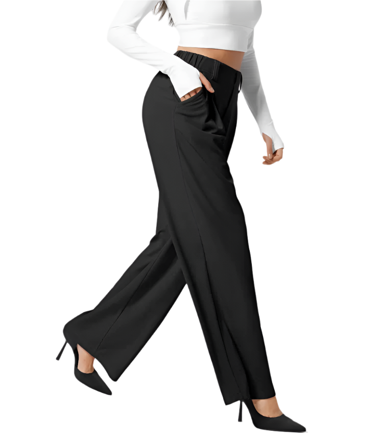 Giulia – Hochtaillierte Casual-Hose für Damen