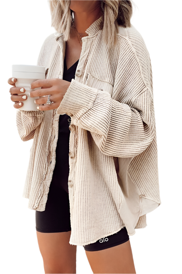 Amélie – Bequeme Sherpa Damen Shirtjacke