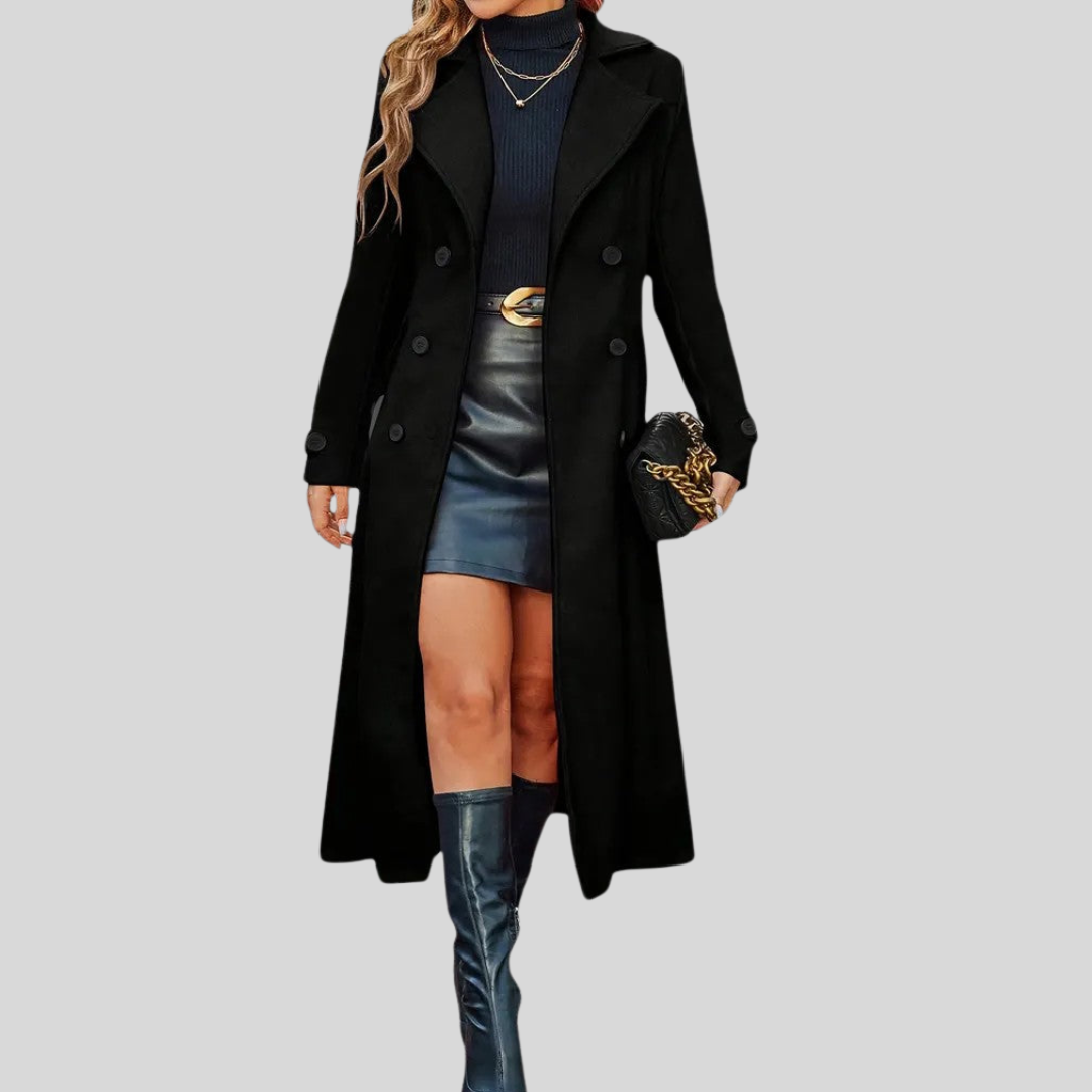 Alessia – Zeitloser Damen-Mantel mit Doppelreiher