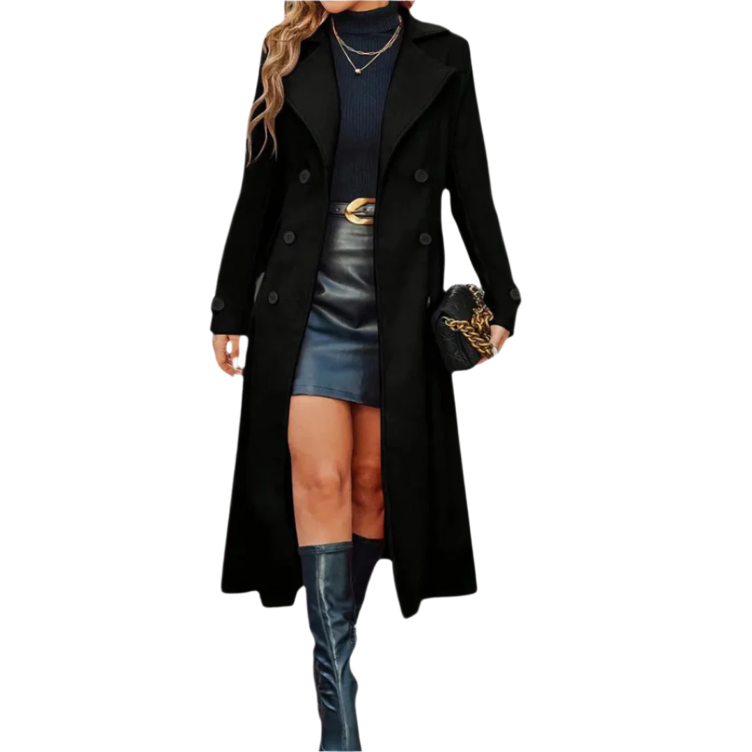 Alessia – Zeitloser Damen-Mantel mit Doppelreiher