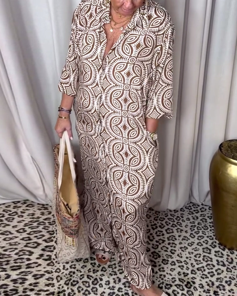 Elena – Fließendes Damenkleid mit Taschen