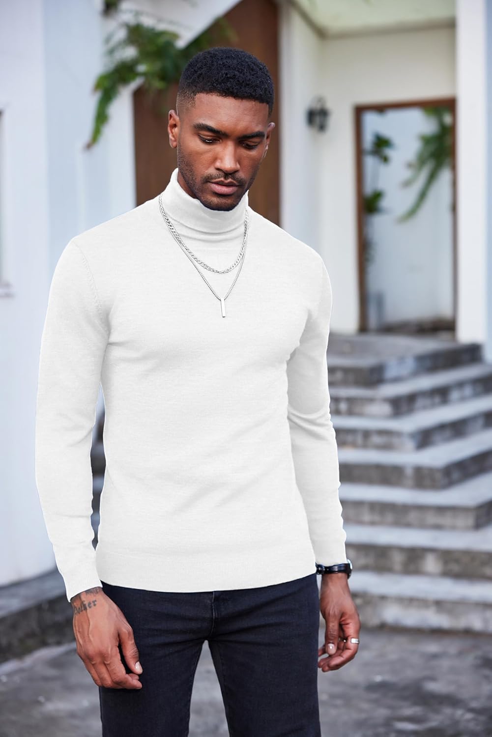 Luciano – Herren Slim Fit Rollkragenpullover