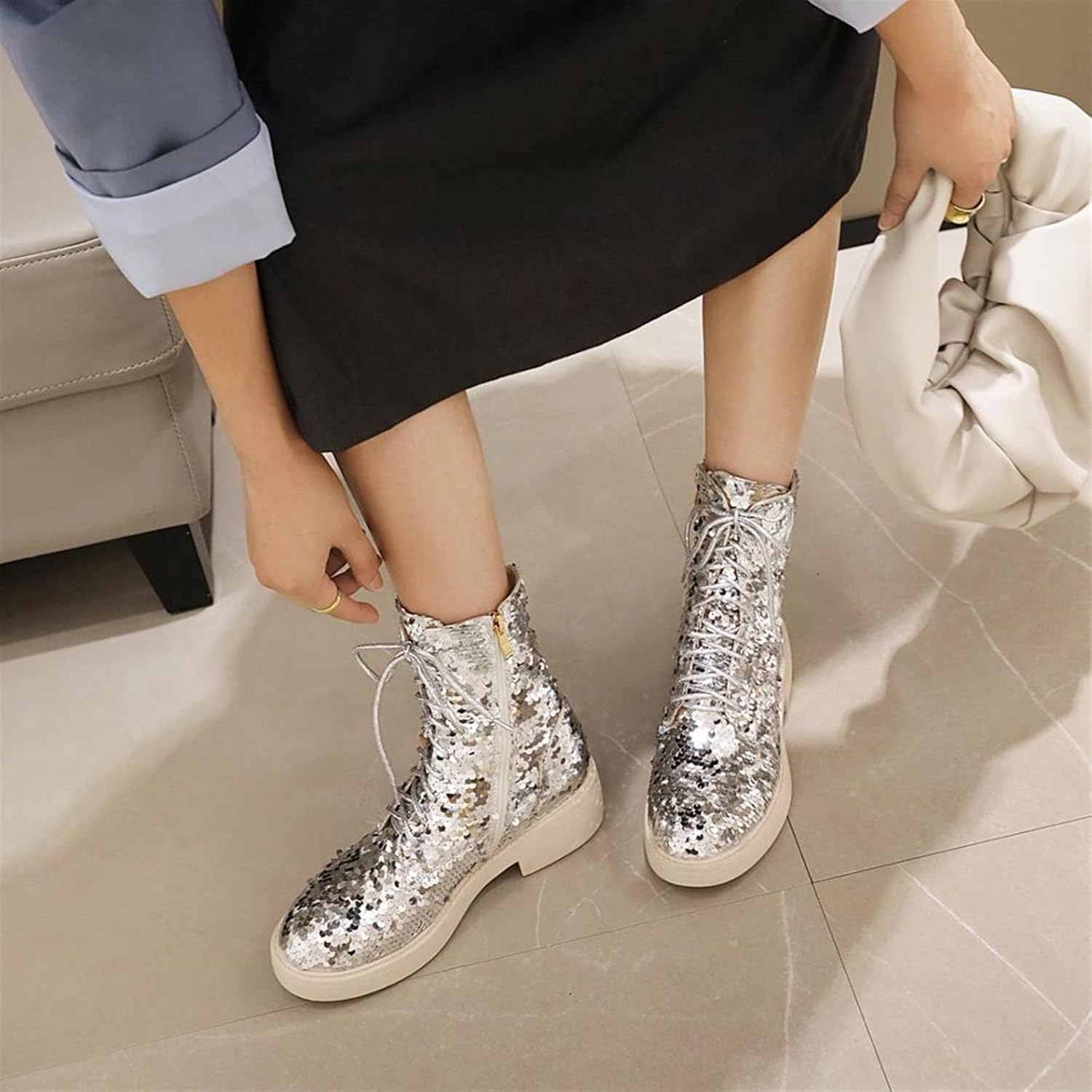 Nova – Glitzernde Damen-Stiefeletten