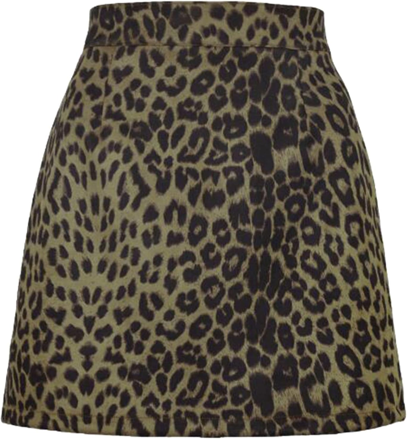 Livia – Leopardenmuster Hohe Taille Damenrock