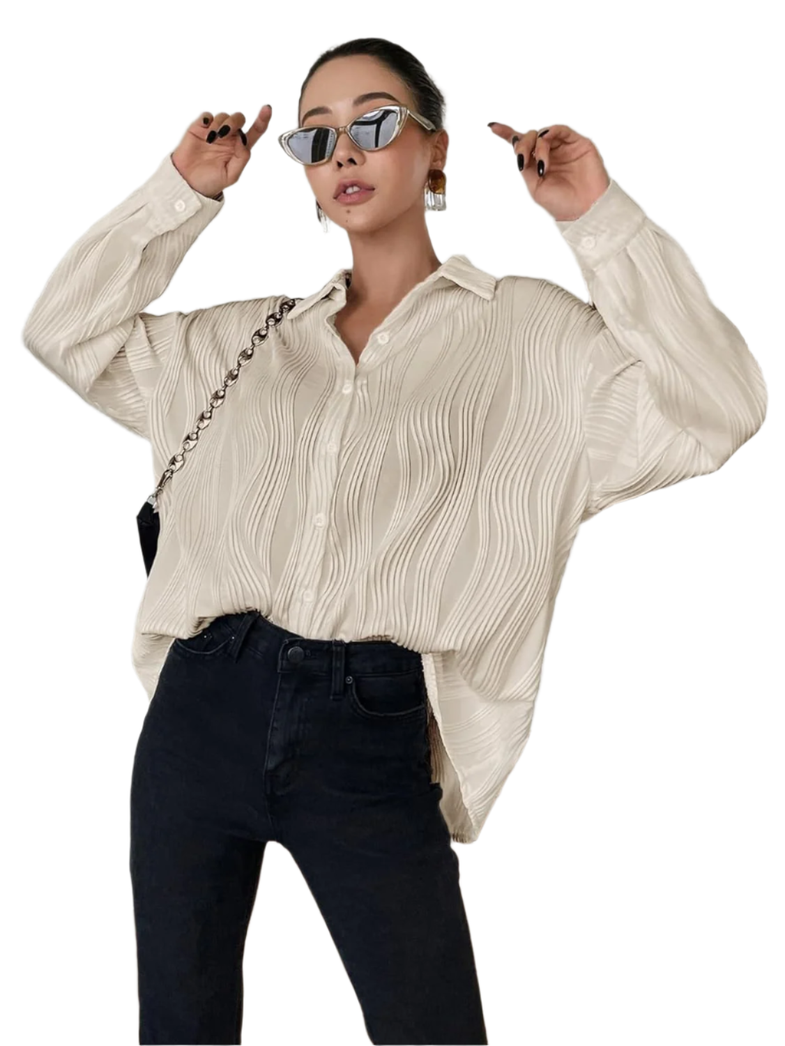 Giulia – Bluse mit Knopfleiste für Damen