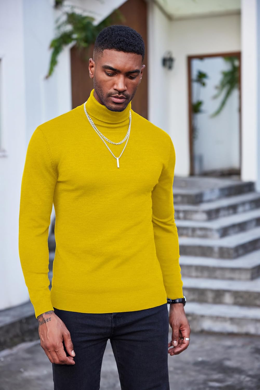 Luciano – Herren Slim Fit Rollkragenpullover