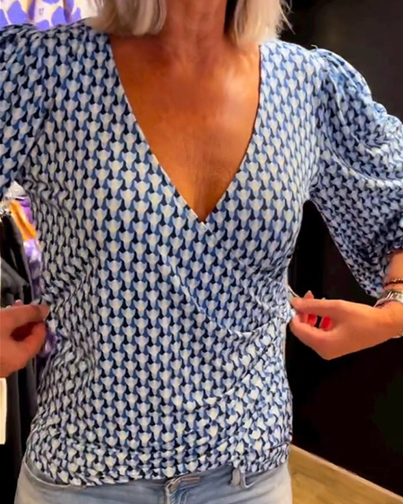 Isabella – V-Ausschnitt Casual Top für Damen