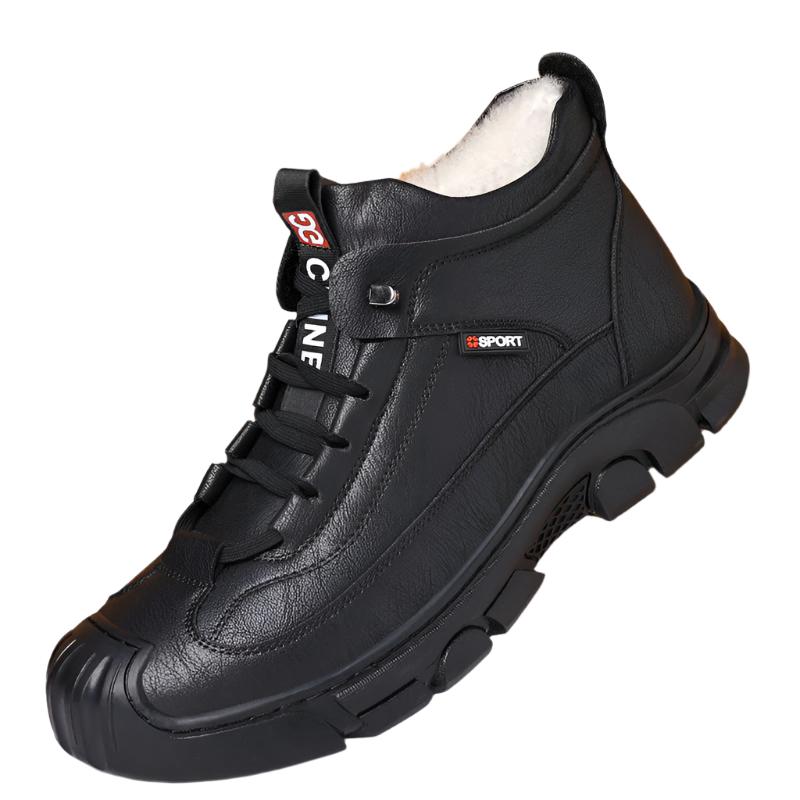 Lorenzo – Lederstiefel mit Schafsfellfutter für Herren