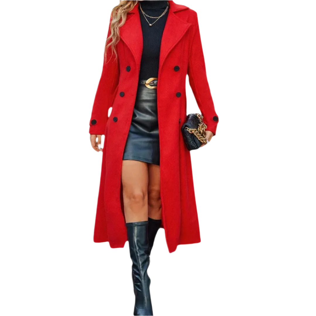 Alessia – Zeitloser Damen-Mantel mit Doppelreiher