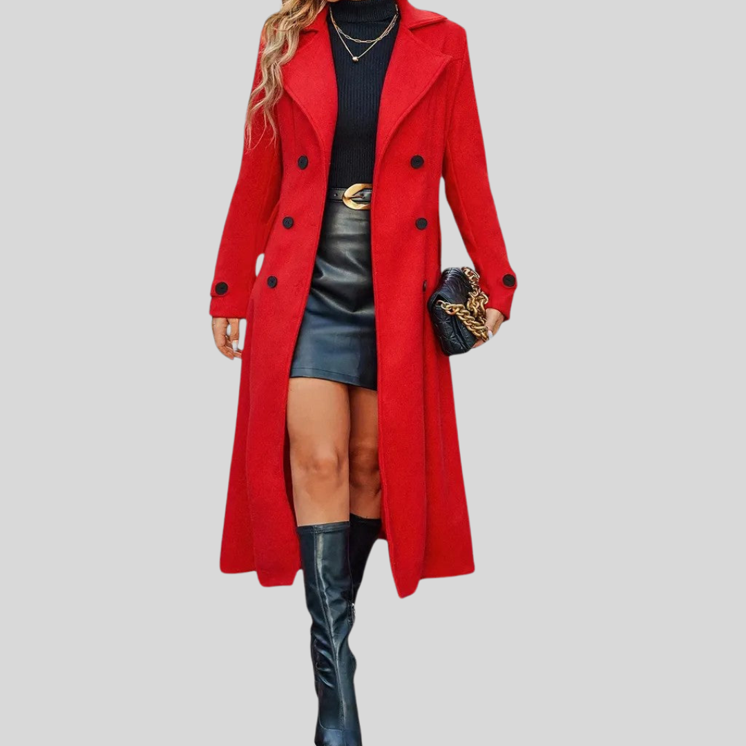 Alessia – Zeitloser Damen-Mantel mit Doppelreiher