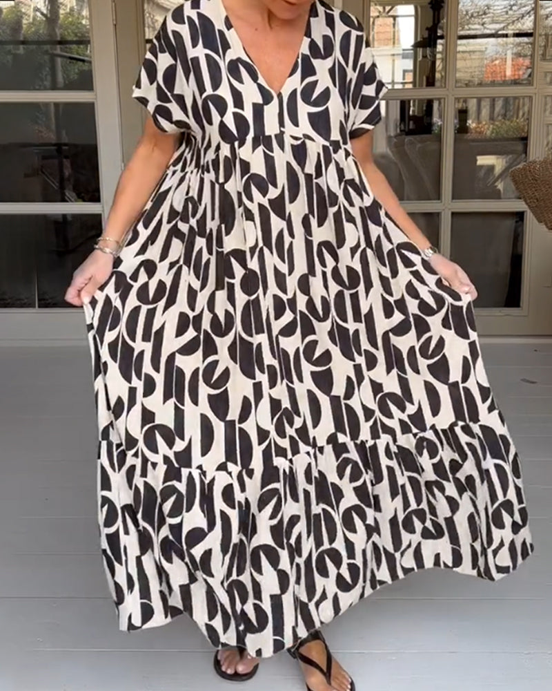 Isabella – Elegantes Damenkleid mit V-Ausschnitt und Taillenschnitt