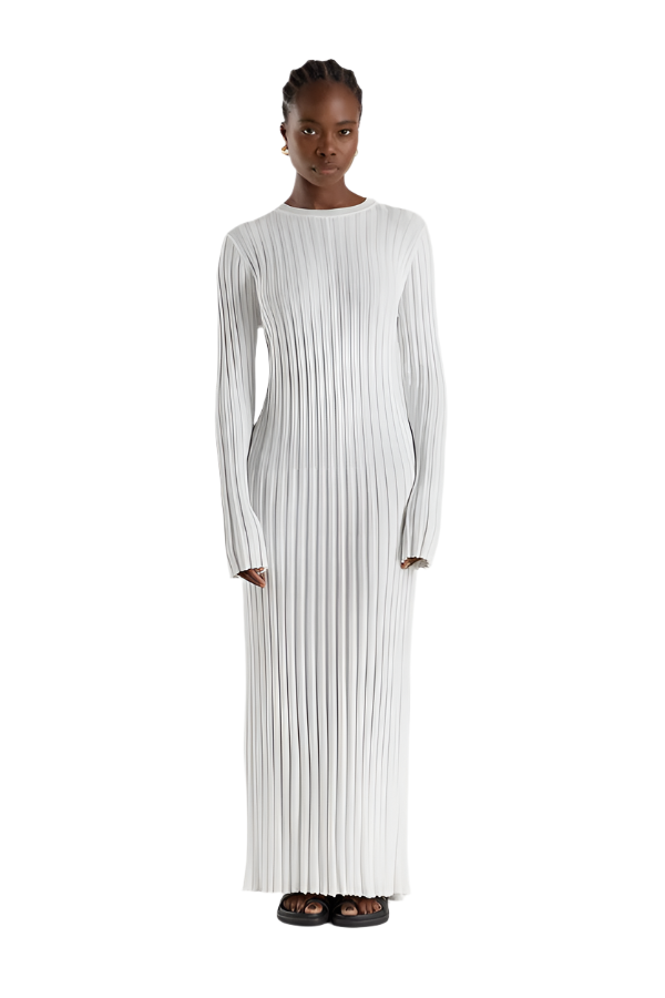 Luna – Elegantes Strickkleid mit Rundhalsausschnitt für Damen