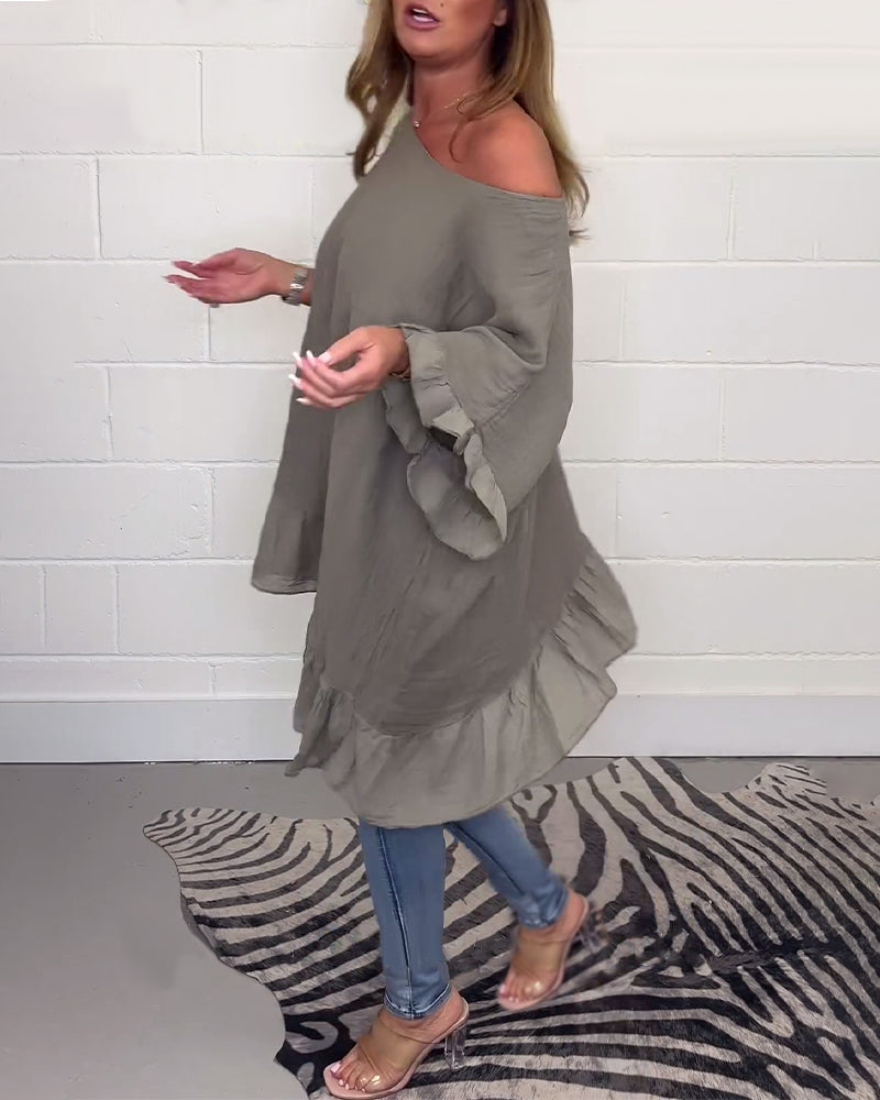 Sophia – Elegante Damenbluse mit gerafften Ärmeln