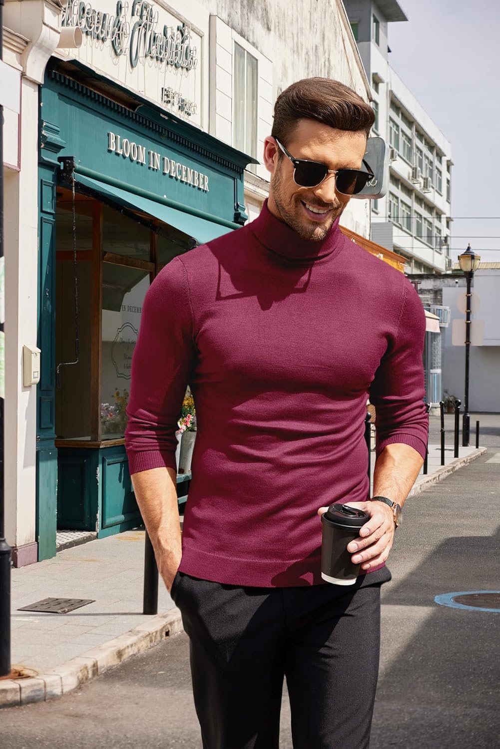 Luciano – Herren Slim Fit Rollkragenpullover