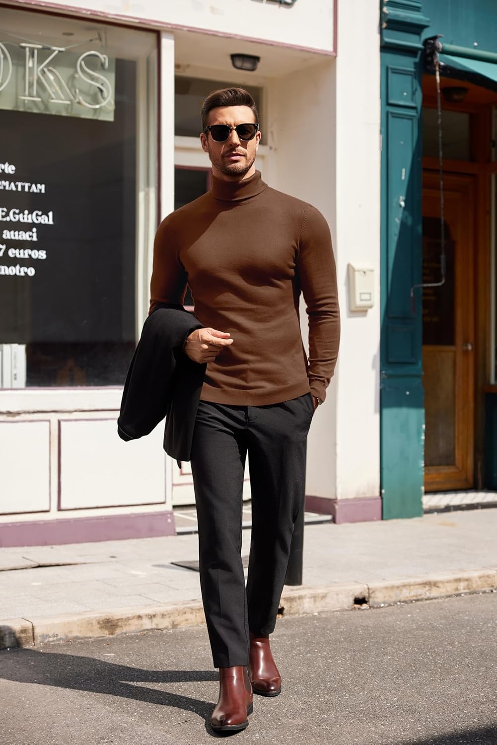 Luciano – Herren Slim Fit Rollkragenpullover