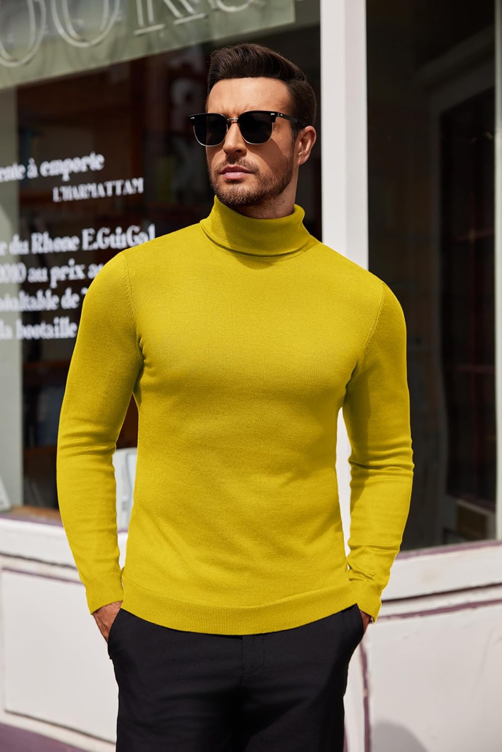 Luciano – Herren Slim Fit Rollkragenpullover