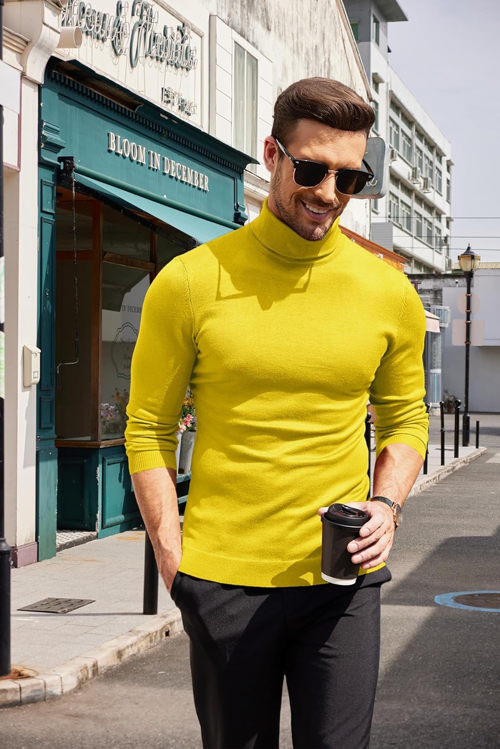 Luciano – Herren Slim Fit Rollkragenpullover