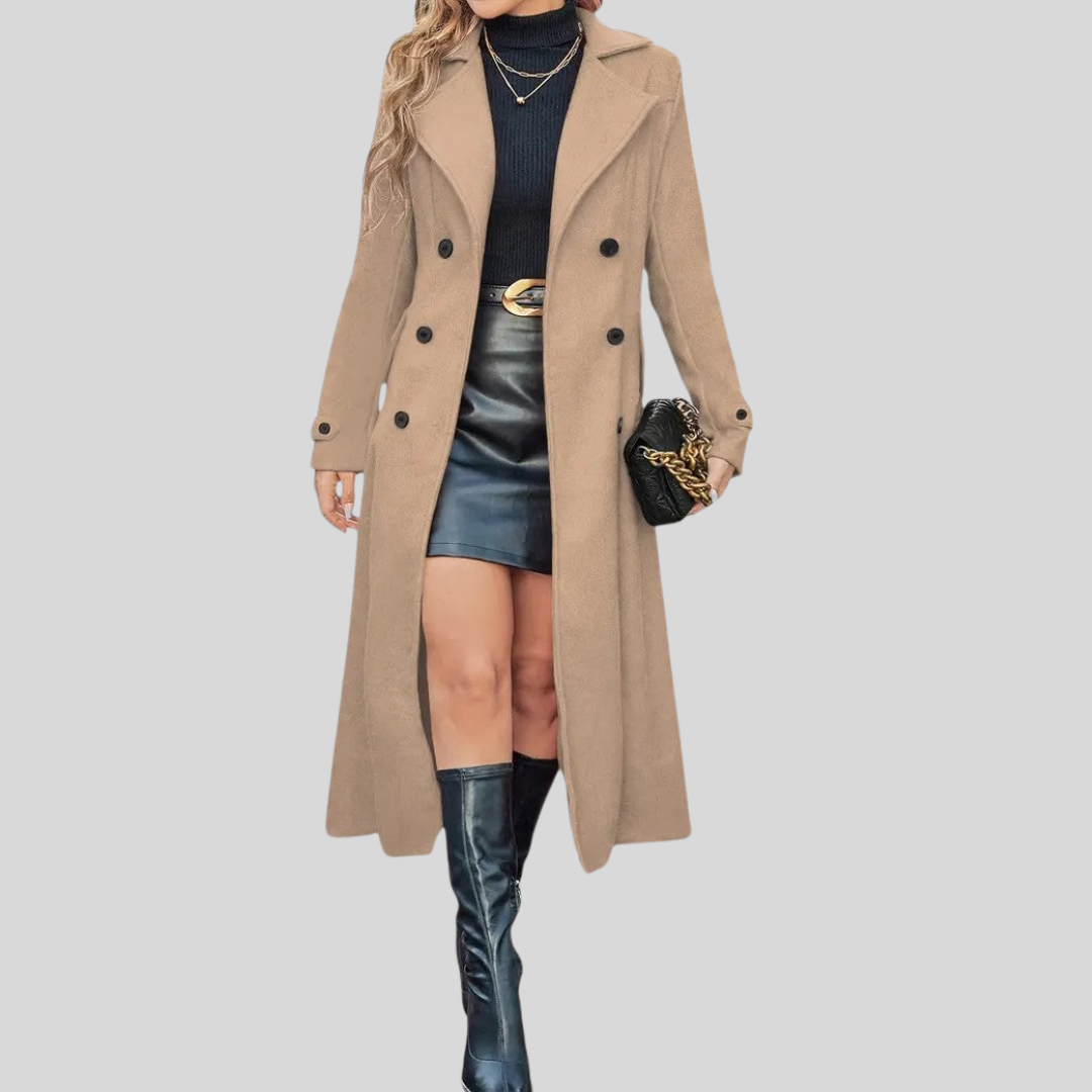 Alessia – Zeitloser Damen-Mantel mit Doppelreiher