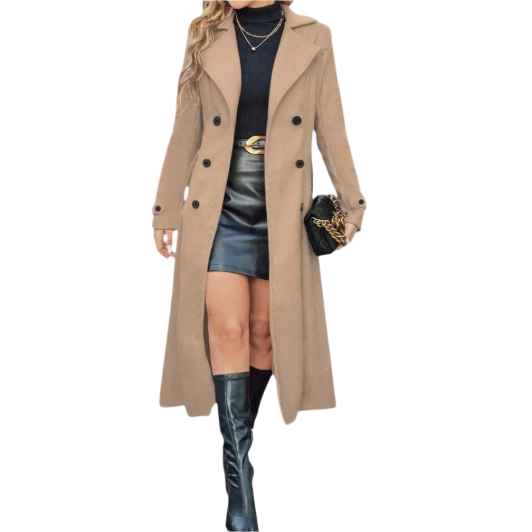 Alessia – Zeitloser Damen-Mantel mit Doppelreiher