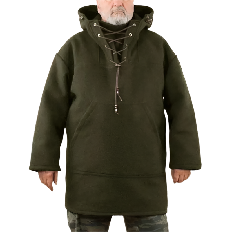 Luca – Vintage Lace-Up Hoodie für Herren