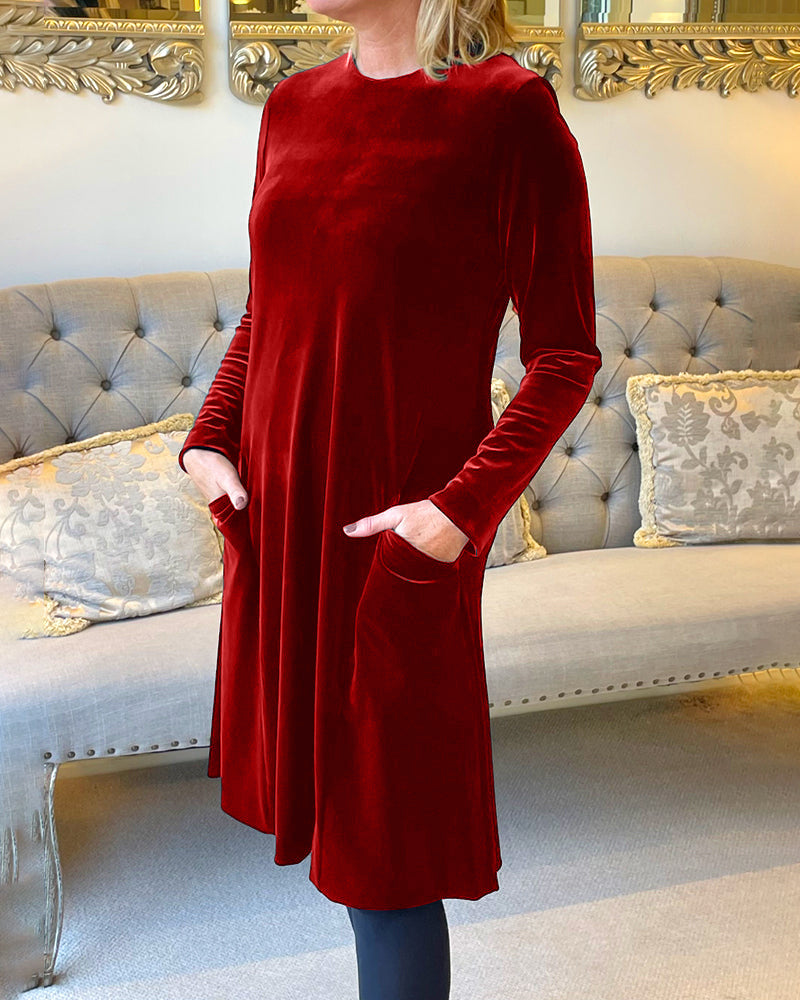 Giovanna – Elegantes A-Linien-Velvetkleid für Damen