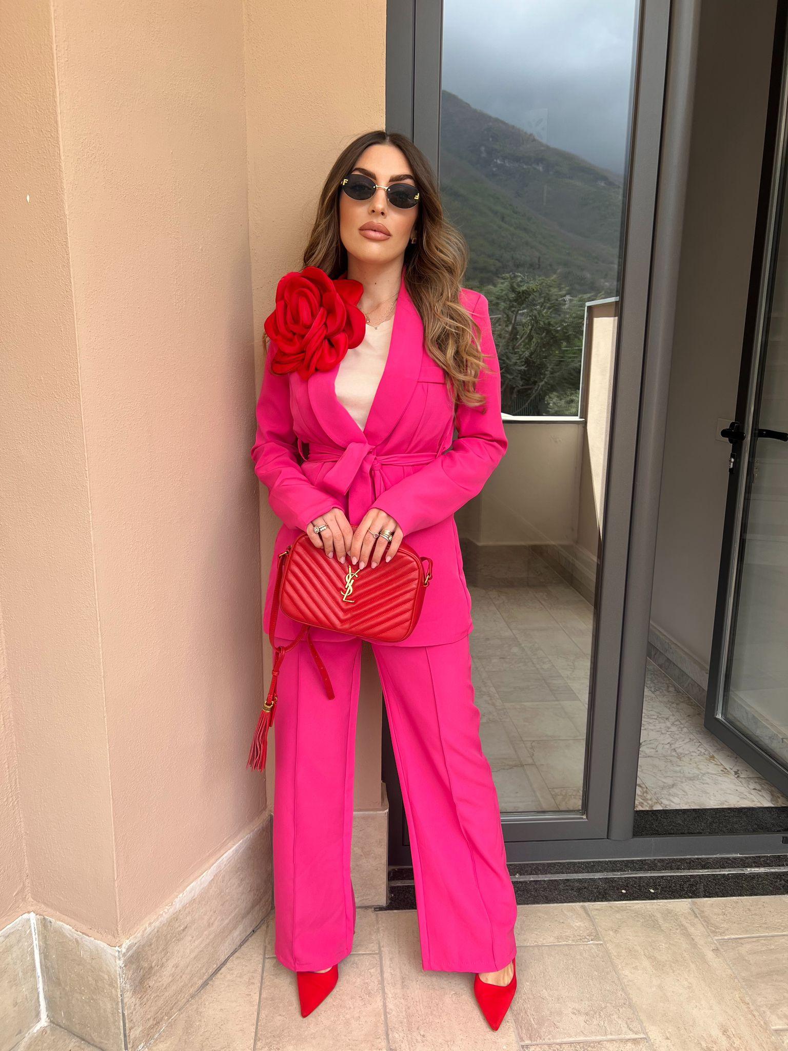 Amélie – Eleganter Damenanzug mit Schlaghose